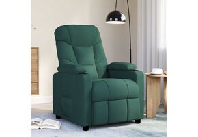 vidaXL Massagestoel Stof Donkergroen - 60% Korting!