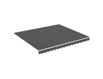 vidaXL Vervangingsdoek voor luifel 4x3,5 m antracietkleurig