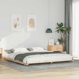 vidaXL Bedframe Bruin 180 x 200 cm Massief grenenhout