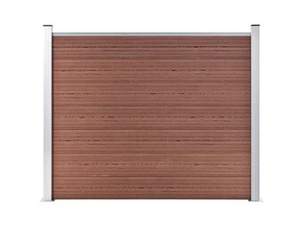 vidaXL Schuttingpaneel 180x146 cm HKC bruin