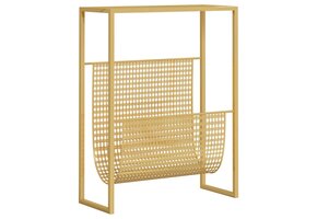 VidaXL Tijdschriftenrek Goudkleurig (35x15x45 cm) - 42% Korting!