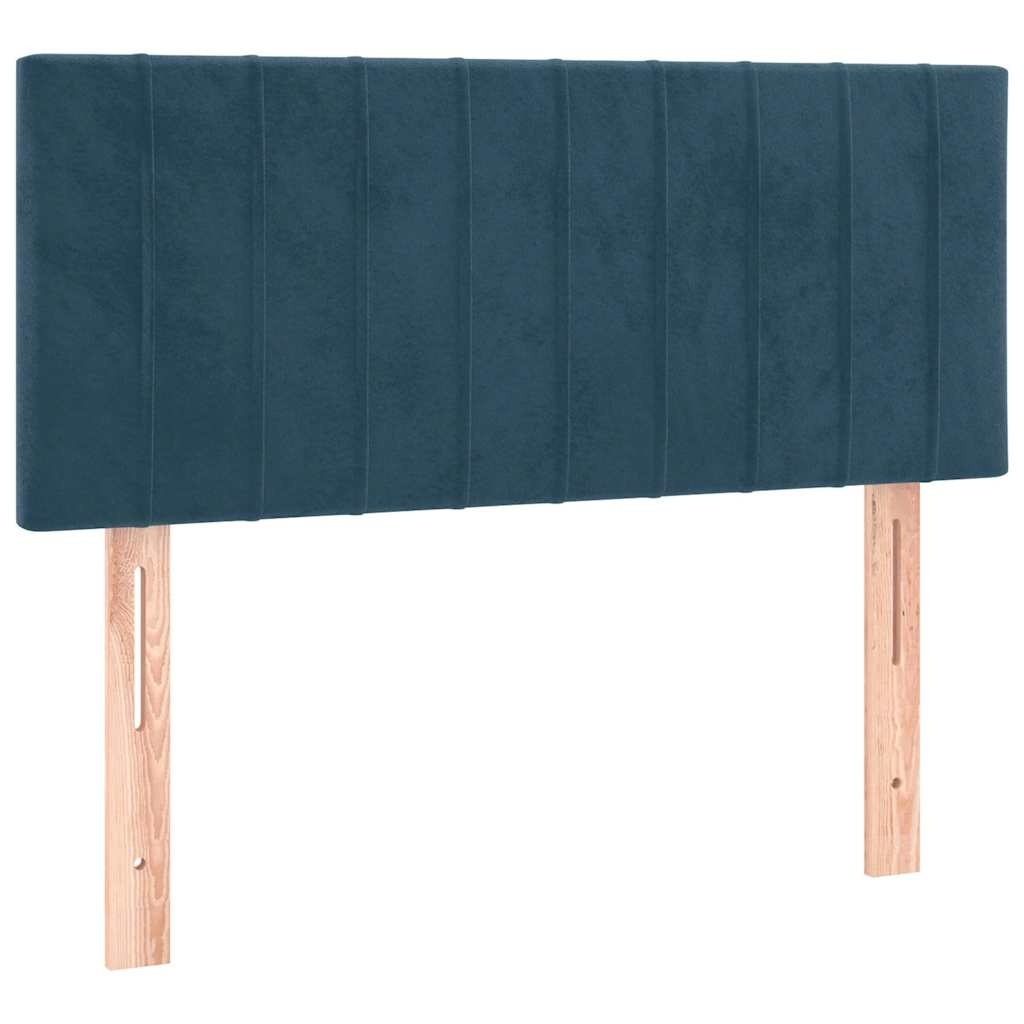 vidaXL Hoofdbord 90x5x78/88 cm fluweel donkerblauw