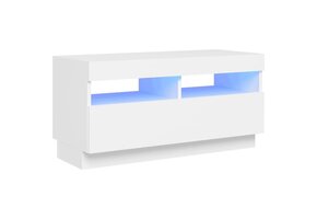 vidaXL TV-meubel met LED 80cm Wit - 35% Korting!