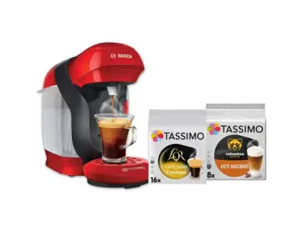 Multidranken-koffiemachine - BOSCH - TASSIMO - Style T11 Rood - 1400 W + 2 verpakkingen Tassimo-capsules gratis