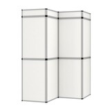 vidaXL Promotiewand met 12 panelen inklapbaar 242x200 cm wit