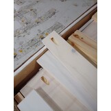 vidaXL Tv-hoekkast Panama Range 93x49x49 cm massief grenenhout wit