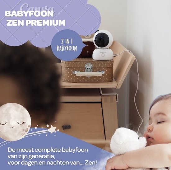 Béaba Zen Premium Babyfoon (30% Korting) - Full HD & 360° Cam