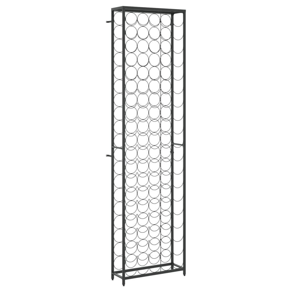 vidaXL Wijnrek Smeedijzer Zwart (95 flessen) - 42% Korting