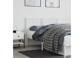 vidaXL Hoofdbord 120 cm Metaal Wit - 47% Korting!