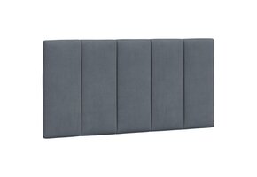 VidaXL Hanko Hoofdbordkussen Donkergrijs Fluweel - 35% Korting!