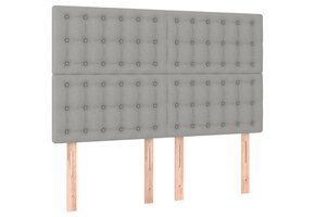 vidaXL Hoofdborden Set (4 st) - Lichtgrijs - Nu 47% Korting!