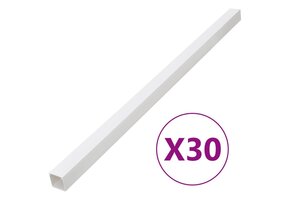 vidaXL Kabelgoot 100x60mm 30m PVC - 68% KORTING!