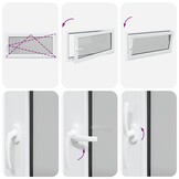 vidaXL Kelderraam RISOR 120x60 cm | 35% Korting | Wit PVC Draaikiep