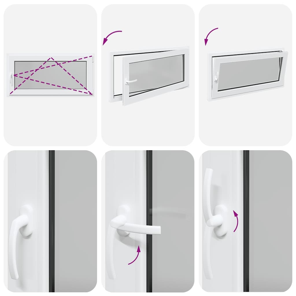 vidaXL Kelderraam RISOR 120x60 cm | 35% Korting | Wit PVC Draaikiep