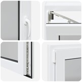 vidaXL Kelderraam RISOR 120x60 cm | 35% Korting | Wit PVC Draaikiep