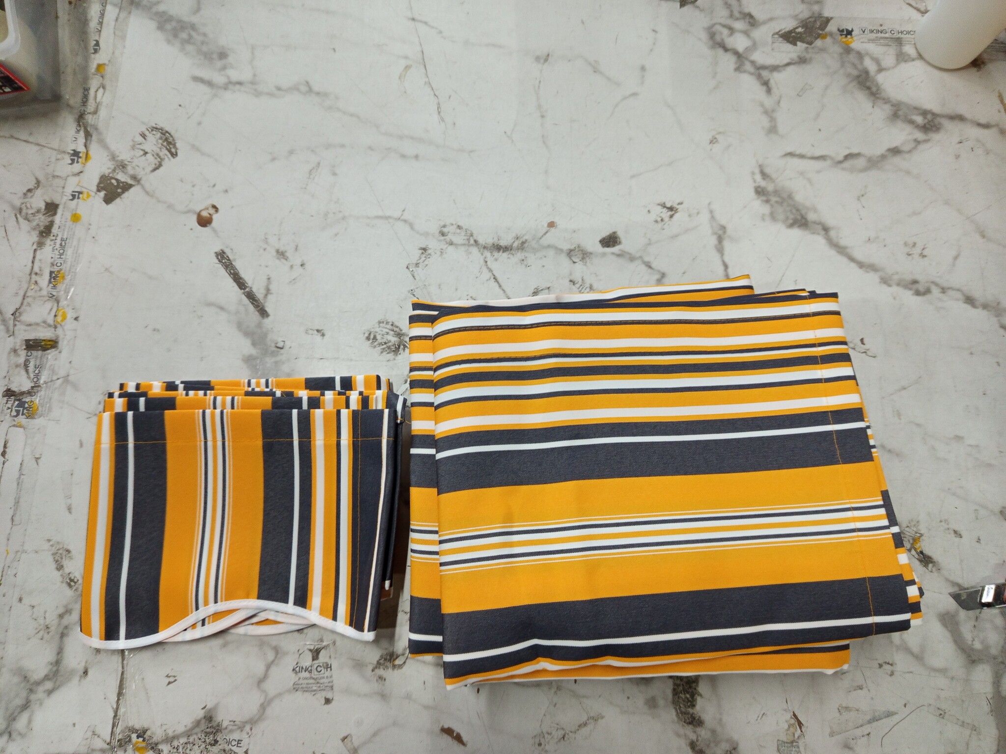 vidaXL Luifeldoek Vervangend 3,5x2,5m Gestreept - 55% Korting!