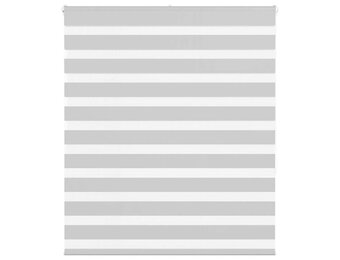 vidaXL Zebra Rolgordijn Lichtgrijs 120x150 cm - 35% Korting