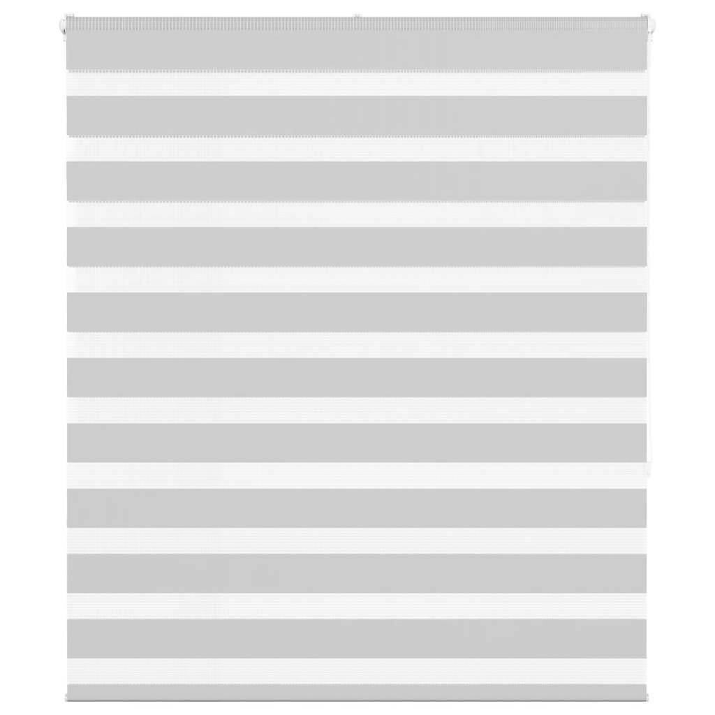 vidaXL Zebra Rolgordijn Lichtgrijs 120x150 cm - 35% Korting