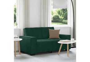 vidaXL Tweezitsbank 120 cm fluweel donkergroen - 30% Korting