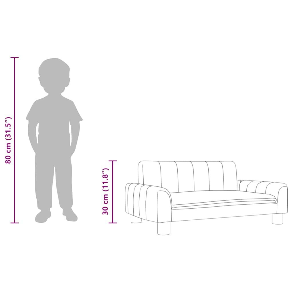 vidaXL Kinderbank Donkergrijs - 35% Korting!