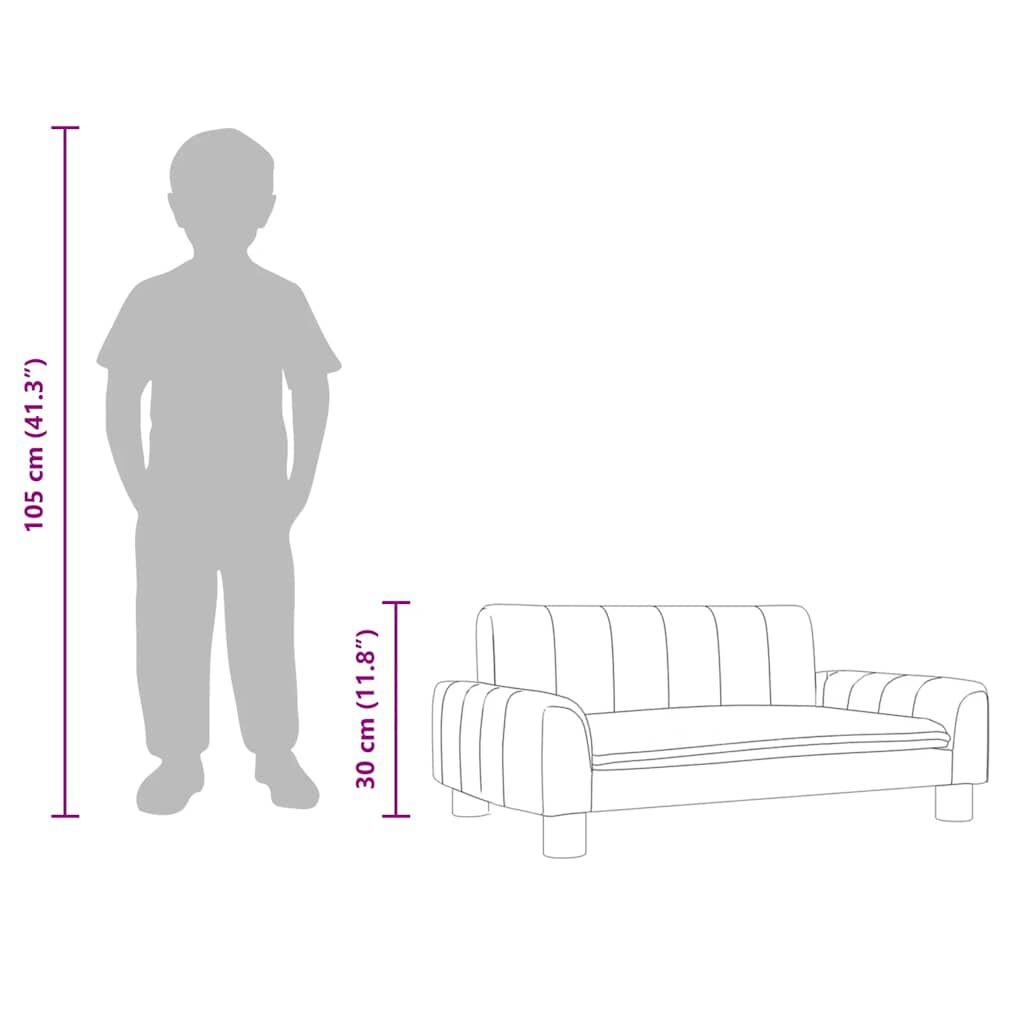 vidaXL Kinderbank Donkergrijs - 35% Korting!