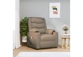 vidaXL Massagestoel Cappuccino - 55% Korting - Kunstleer