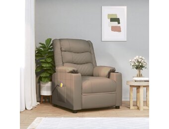 vidaXL Massagestoel Cappuccino - 55% Korting - Kunstleer