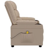 vidaXL Massagestoel Cappuccino - 55% Korting - Kunstleer