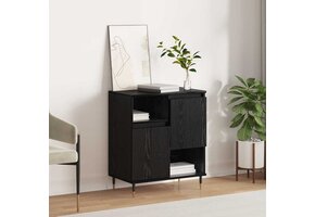 vidaXL Dressoir Zwart Eiken - 35% Korting - Bewerkt Hout