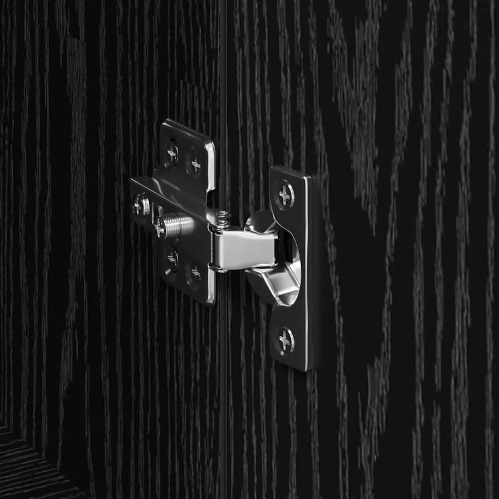 vidaXL Dressoir Zwart Eiken - 35% Korting - Bewerkt Hout