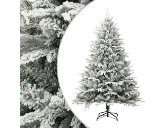 vidaXL Kunstkerstboom Sneeuwvlokken 210 cm PVC/PE - 53% Korting