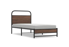 VidaXL Bedframe Beukenhout Bruin Eikenkleur 90x200 cm | 41% Korting