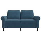 VidaXL Tweezitsbank Blauw Fluweel - 35% Korting!