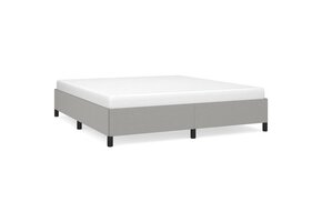 vidaXL Bedframe Stof Lichtgrijs 160x200 cm - Nu met 42% Korting!