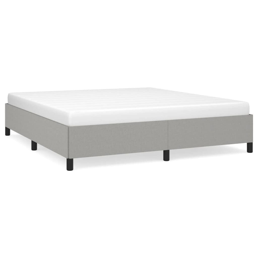 vidaXL Bedframe Stof Lichtgrijs 160x200 cm - Nu met 42% Korting!