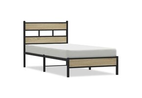 vidaXL Bedframe 107x200cm Sonoma Eiken - 53% Korting