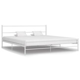 VidaXL Bedframe Metaal Wit 200x200 cm - 64% Korting!
