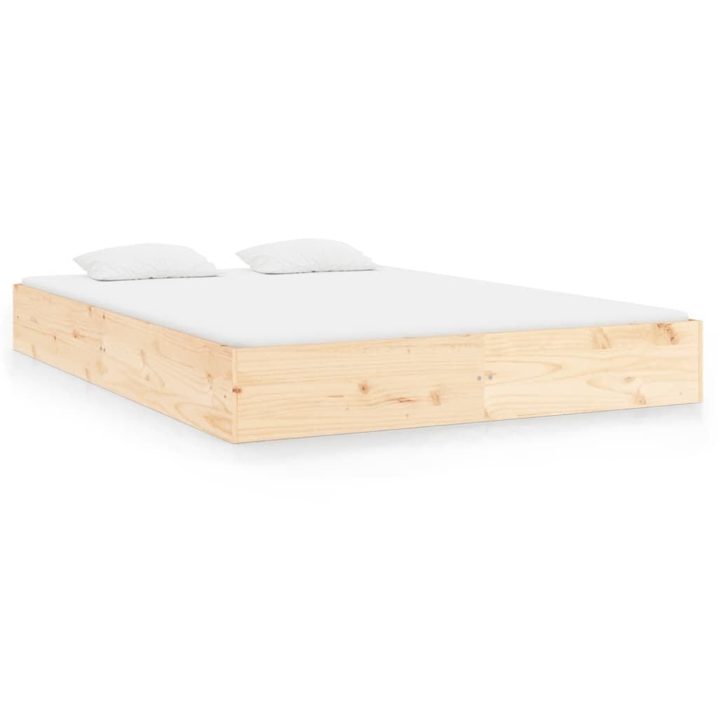 VidaXL Bedframe Massief Hout 140x200cm - Nu 35% Korting!