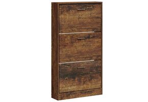 VidaXL Schoenenkast Gerookt Eiken - Nu met 68% korting!