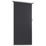 vidaXL Tuinschuur 118,5x97x209,5 cm Antraciet | 55% Korting