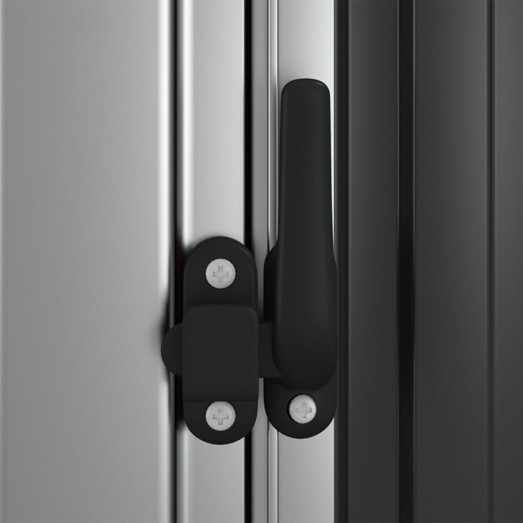 vidaXL Tuinschuur 118,5x97x209,5 cm Antraciet | 55% Korting