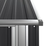 vidaXL Tuinschuur 118,5x97x209,5 cm Antraciet | 55% Korting