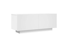 vidaXL TV-meubel 100x35x40 cm Bewerkt Hout Wit | 35% Korting