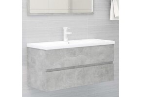 vidaXL Wastafelkast 100cm Betongrijs - 59% Korting!