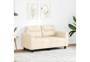 vidaXL Tweezitsbank 120 cm Beige - 60% Korting!