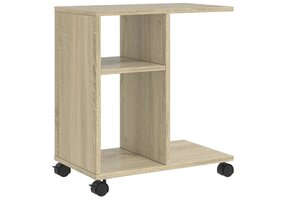 vidaXL Bijzettafel met wieltjes - 50x30x55 cm - 35% Korting