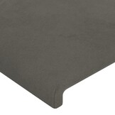 vidaXL Hoofdborden (2 stuks) 90x5x78/88 cm Fluweel Donkergrijs - 35% Korting!