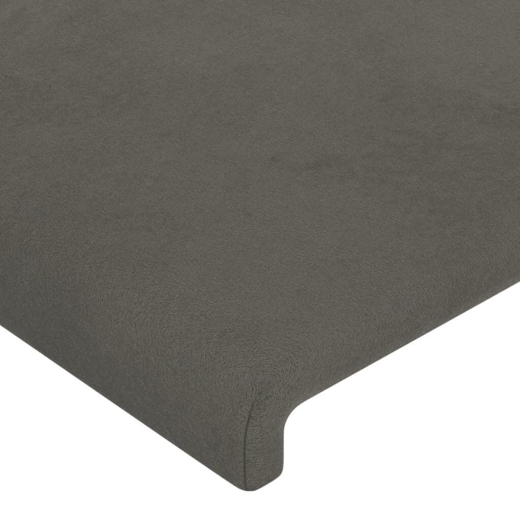vidaXL Hoofdborden (2 stuks) 90x5x78/88 cm Fluweel Donkergrijs - 35% Korting!