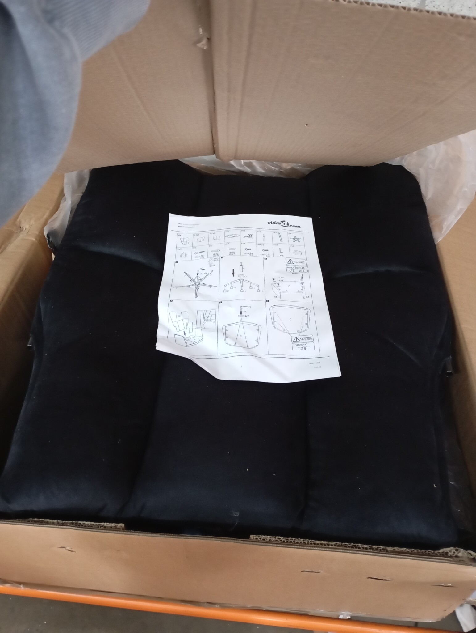 vidaXL Relaxstoel Fluweel Zwart - 55% Korting