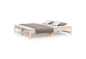 vidaXL Slaapbank Grenenhout 2x(75x190) - 35% Korting!